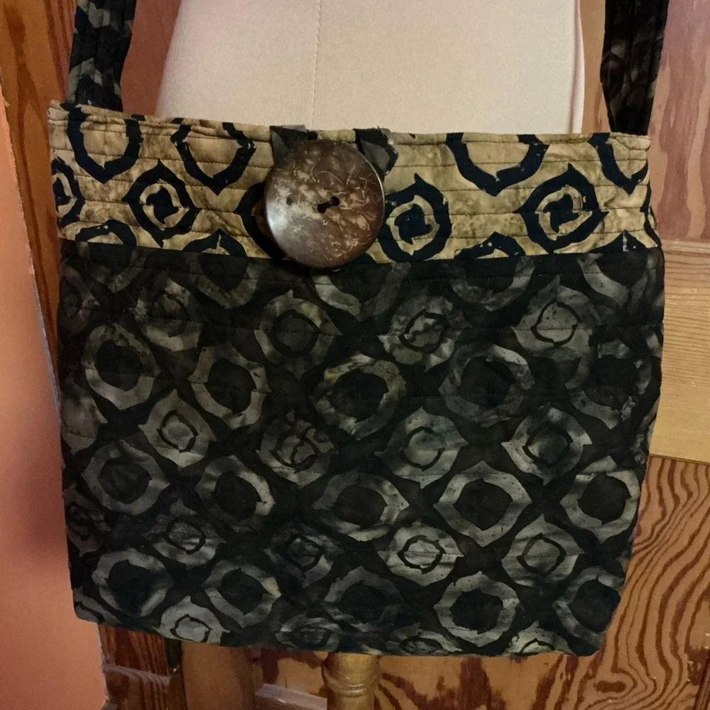 Boho hippie chic batik handmade purse